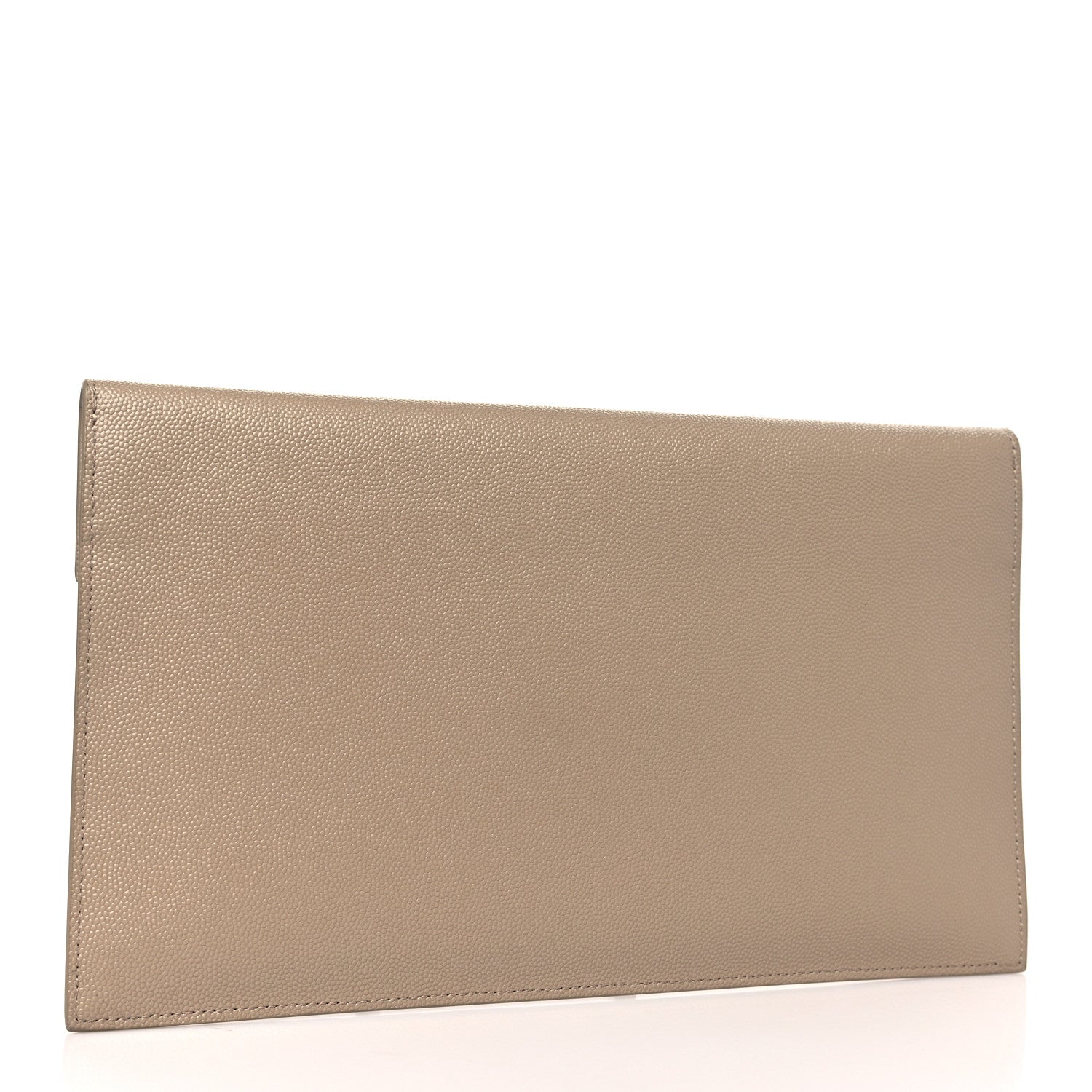 Saint Laurent Grain De Poudre Uptown Pouch Dark Beige 3 of 9