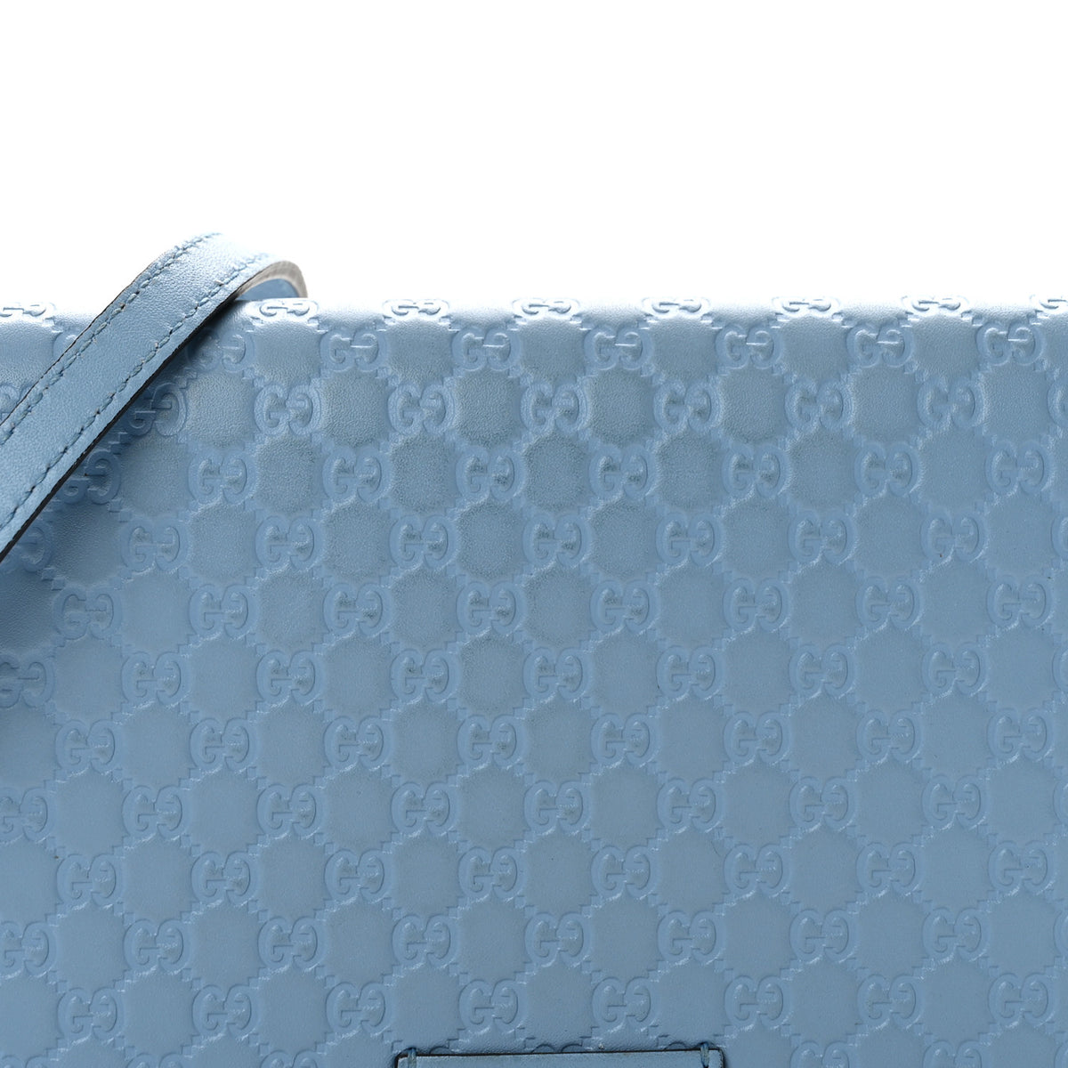Microguccissima Crossbody Wallet Mineral Blue