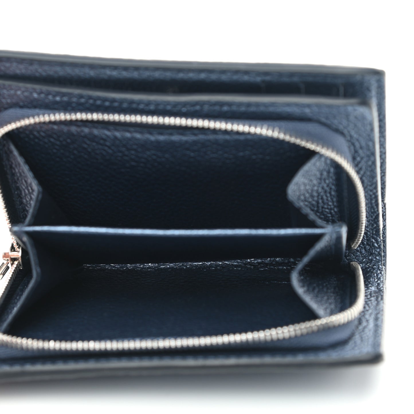 Metallic Empreinte Clea Wallet Navy Nacre