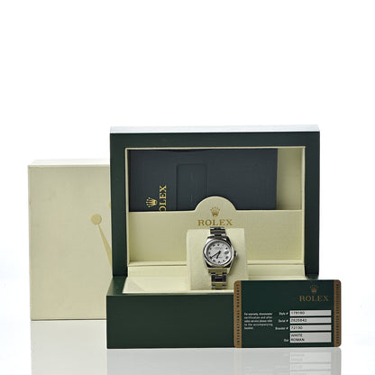 Rolex Stainless Steel 26mm Oyster Perpetual Datejust Watch White Roman 10 of 10