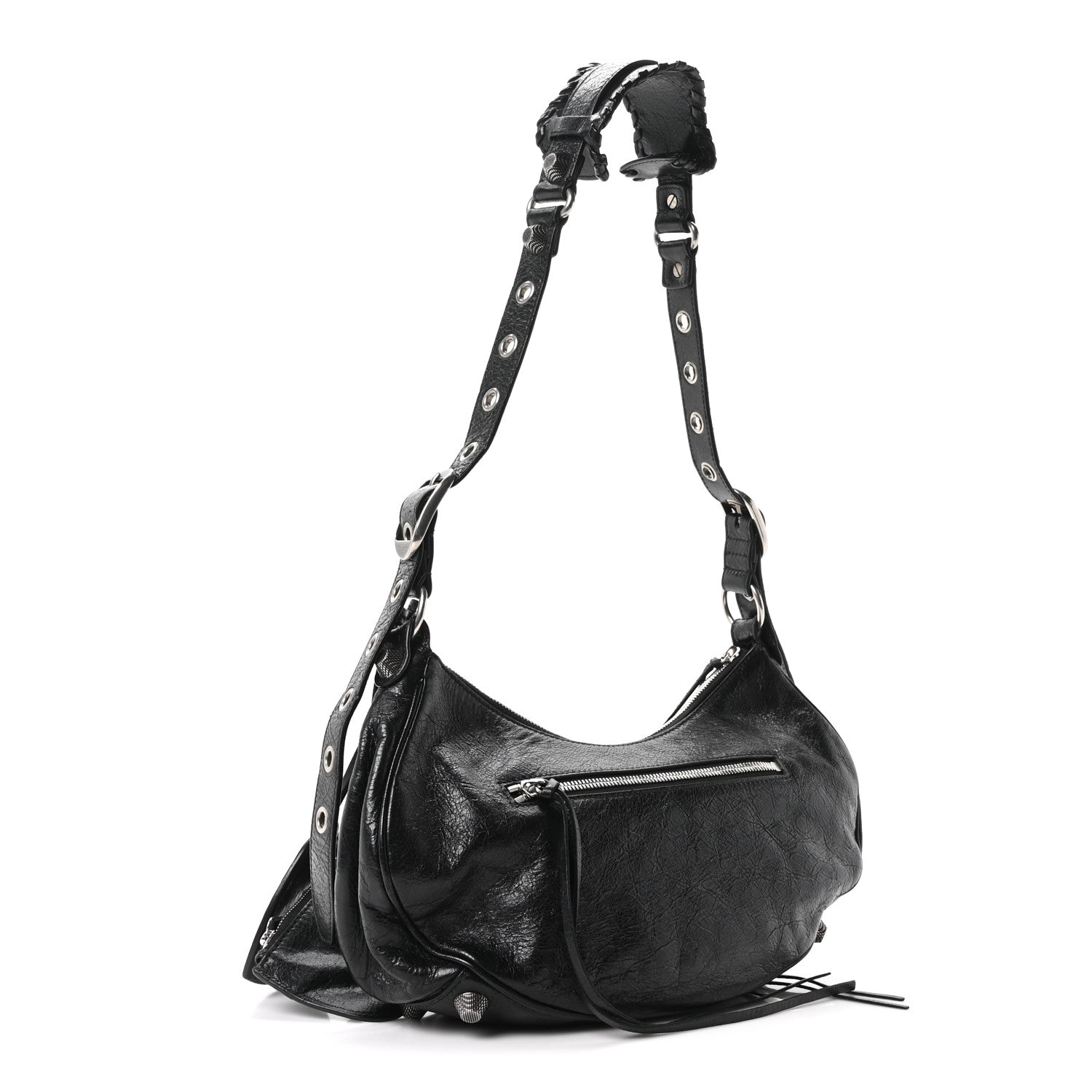 Balenciaga Agneau Arena Small Le Cagole Shoulder Bag Black 4 of 11