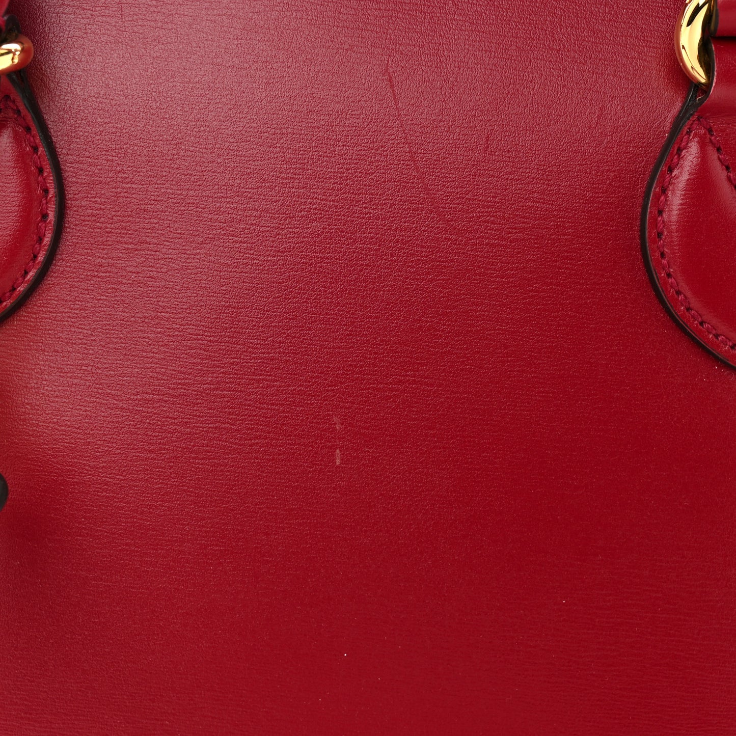 Boarded Plutone Calfskin Small Horsebit 1955 Top Handle Bag Red