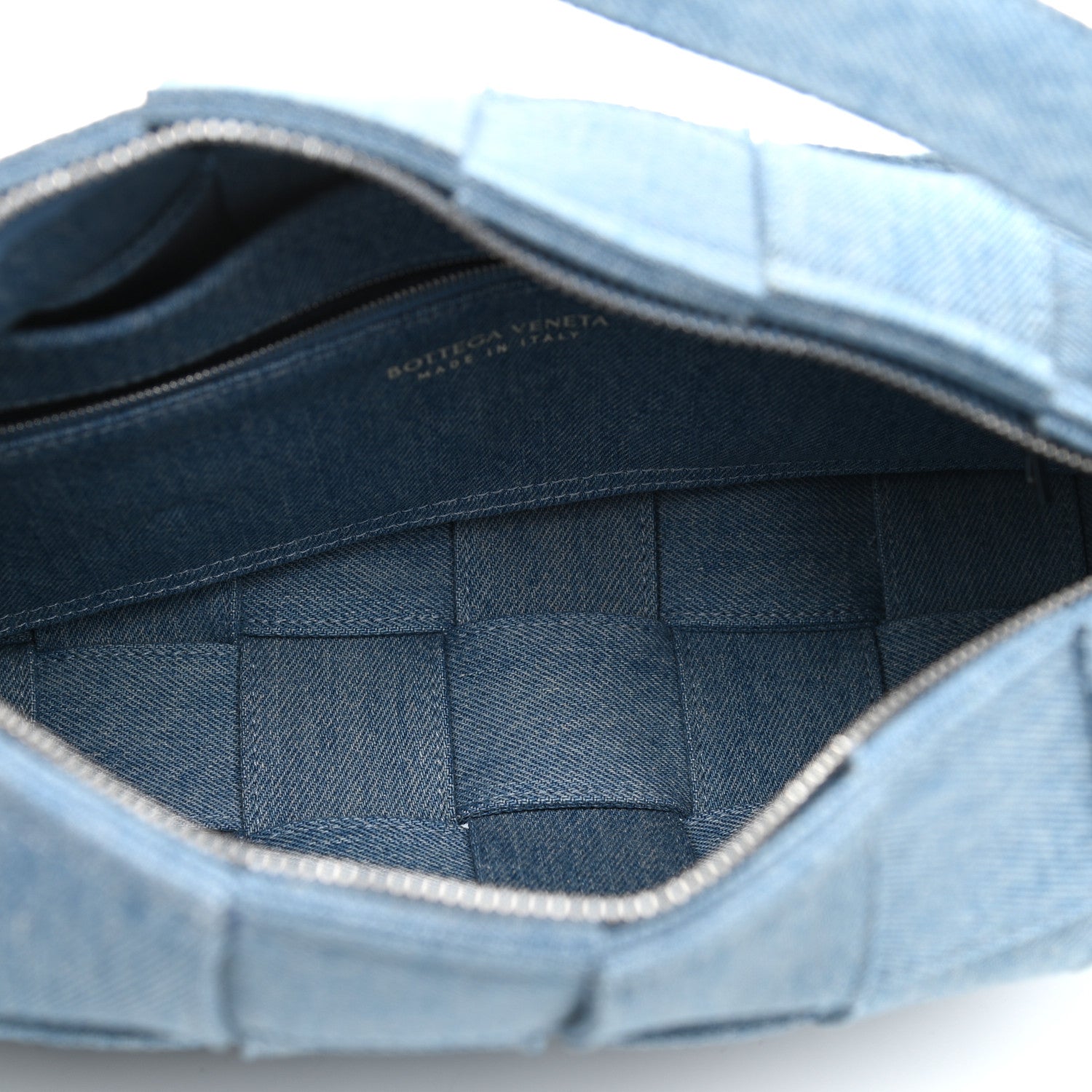 Bottega Veneta Denim Maxi Intrecciato Brick Cassette Bag Indigo 5 of 9