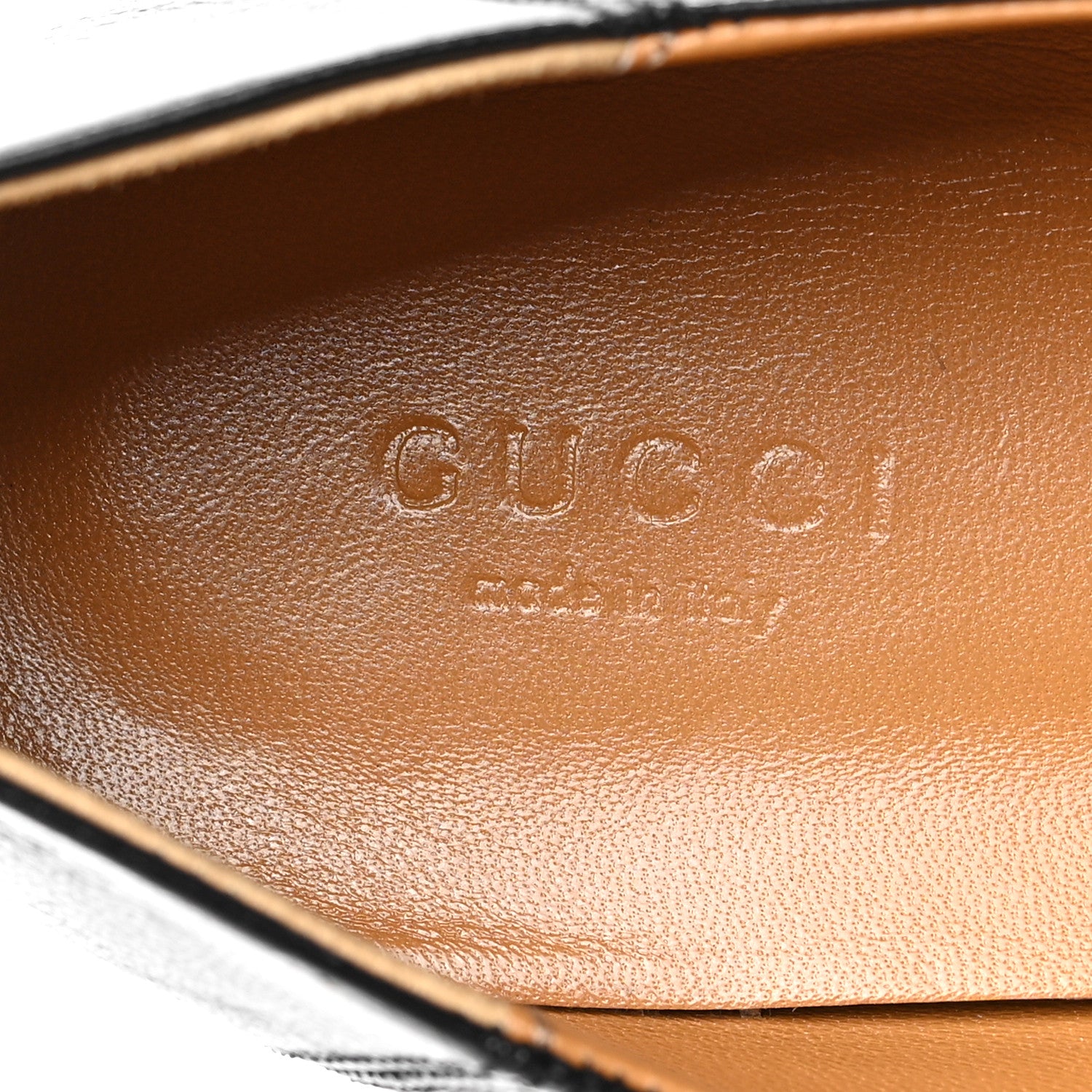 Gucci Goatskin Womens Horsebit Mid-Heel Loafers 38.5 Black 7 of 7