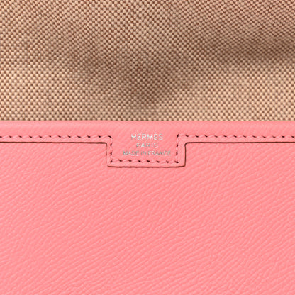 Hermes Epsom Jige PM Clutch Rose Confetti 6 of 8