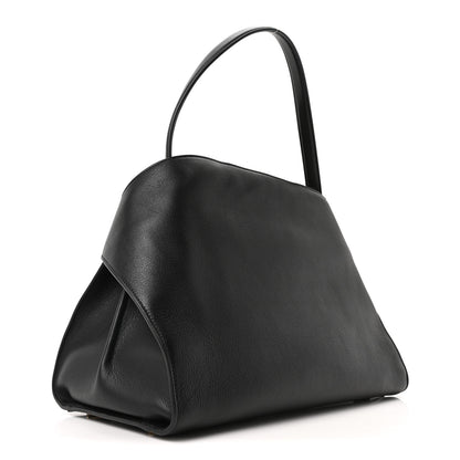 Salvatore Ferragamo Calfskin Large Hug Soft Bicolor Shoulder Bag Black Flame Red 3 of 9
