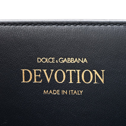 Dolce & Gabbana Calfskin Medium Devotion Crossbody Bag Navy 7 of 10