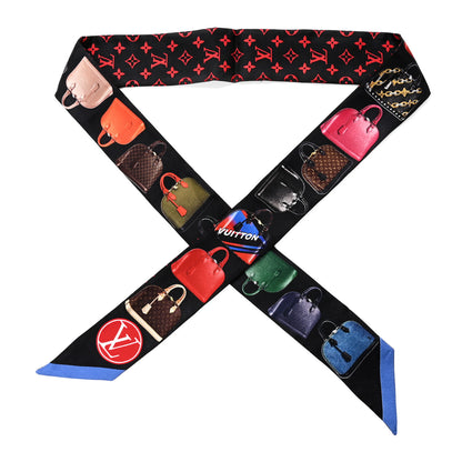 Louis Vuitton Silk Monogram Tribute To Alma BB Bandeau Black 1 of 4