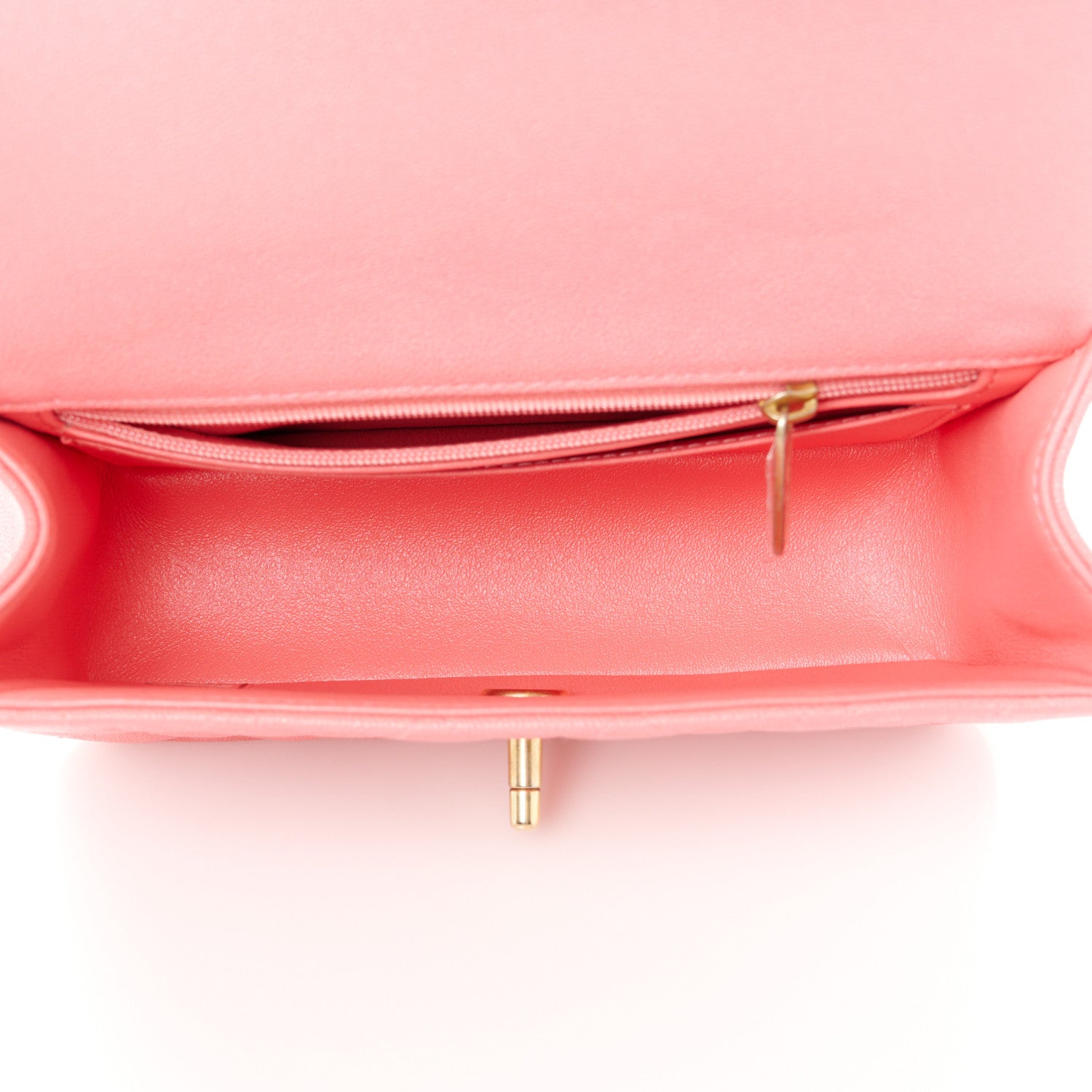 Chanel Caviar Quilted Mini Top Handle Rectangular Flap Pink 5 of 12