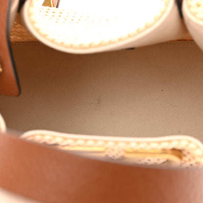 Valentino Garavani Raffia Grained Calfskin Small Rockstud Vlogo Tote Naturale 5 of 11