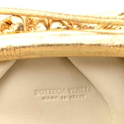 Bottega Veneta Metallic Crushed Calfskin The Mini Pouch Gold 6 of 12