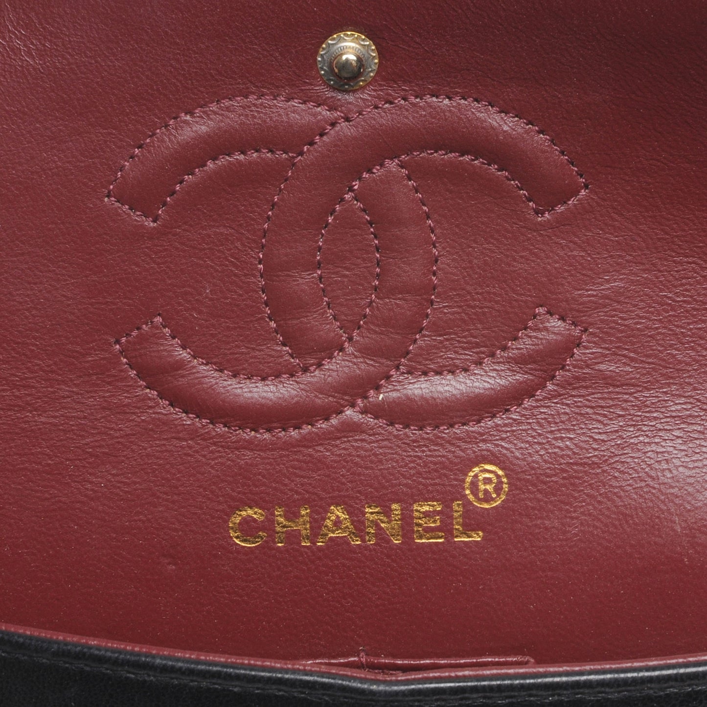Lambskin Quilted Small Double Flap Black