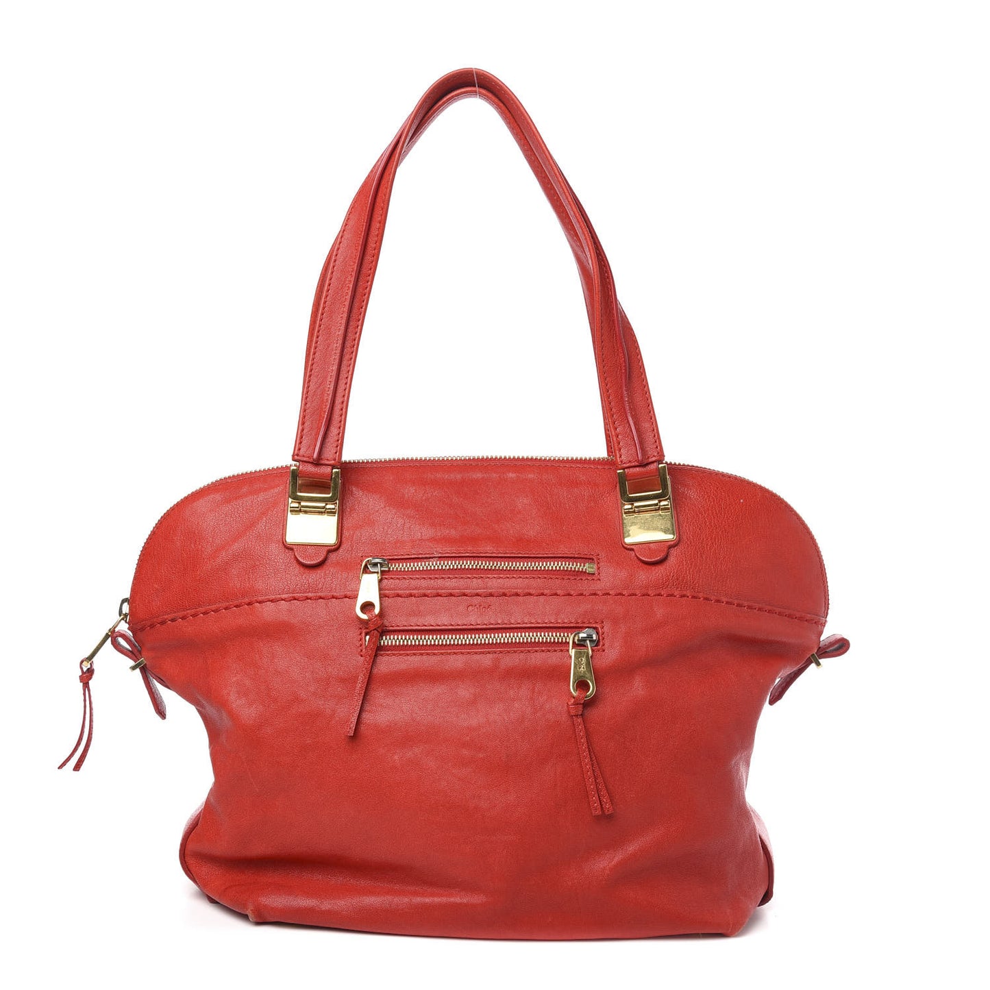 Lambskin Large Angie Shoulder Bag Red