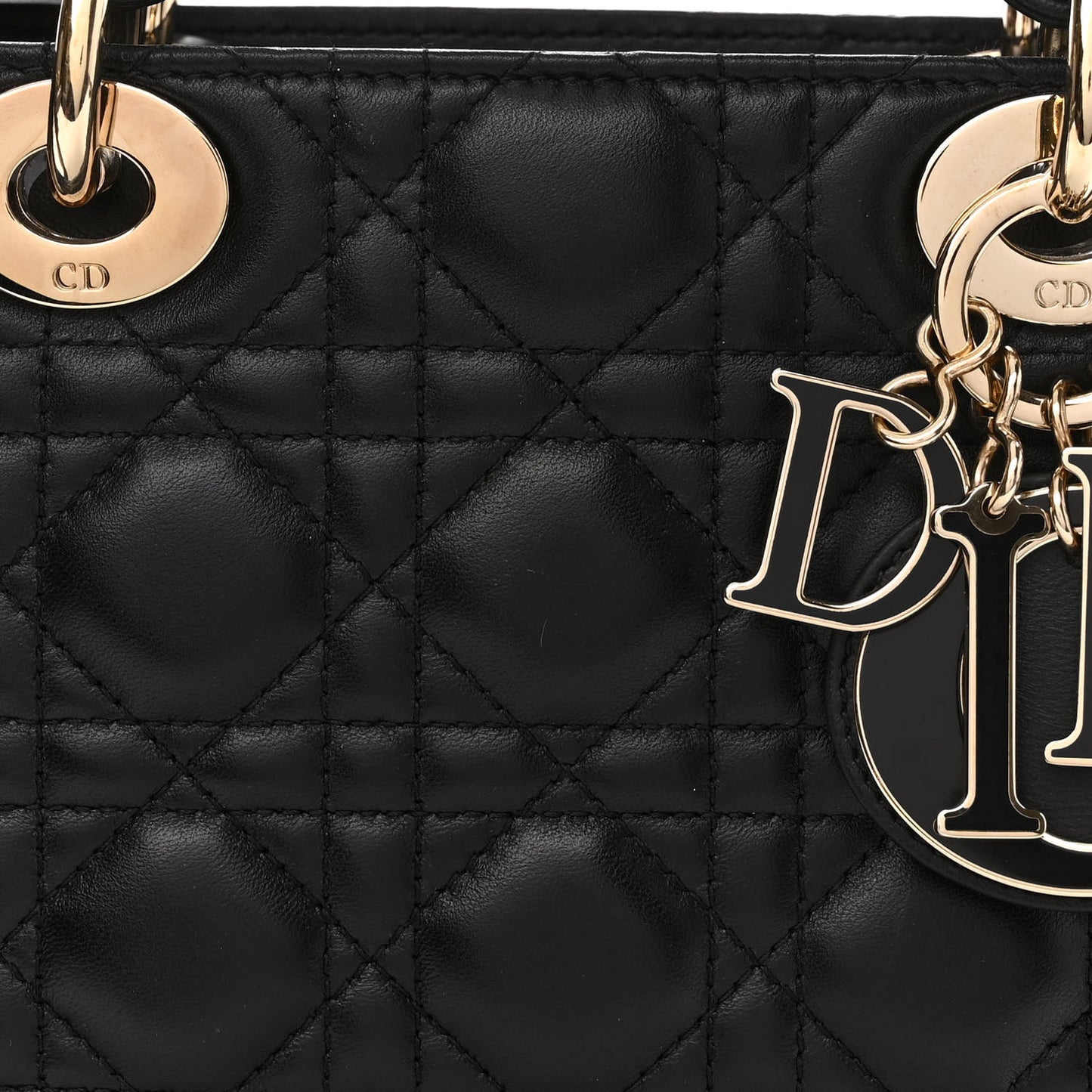 Lambskin Cannage Small My ABCDior Lady Dior Black