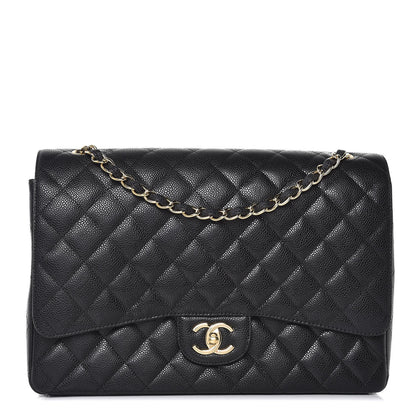 Chanel Caviar Quilted Maxi Double Flap Black 1 of 8