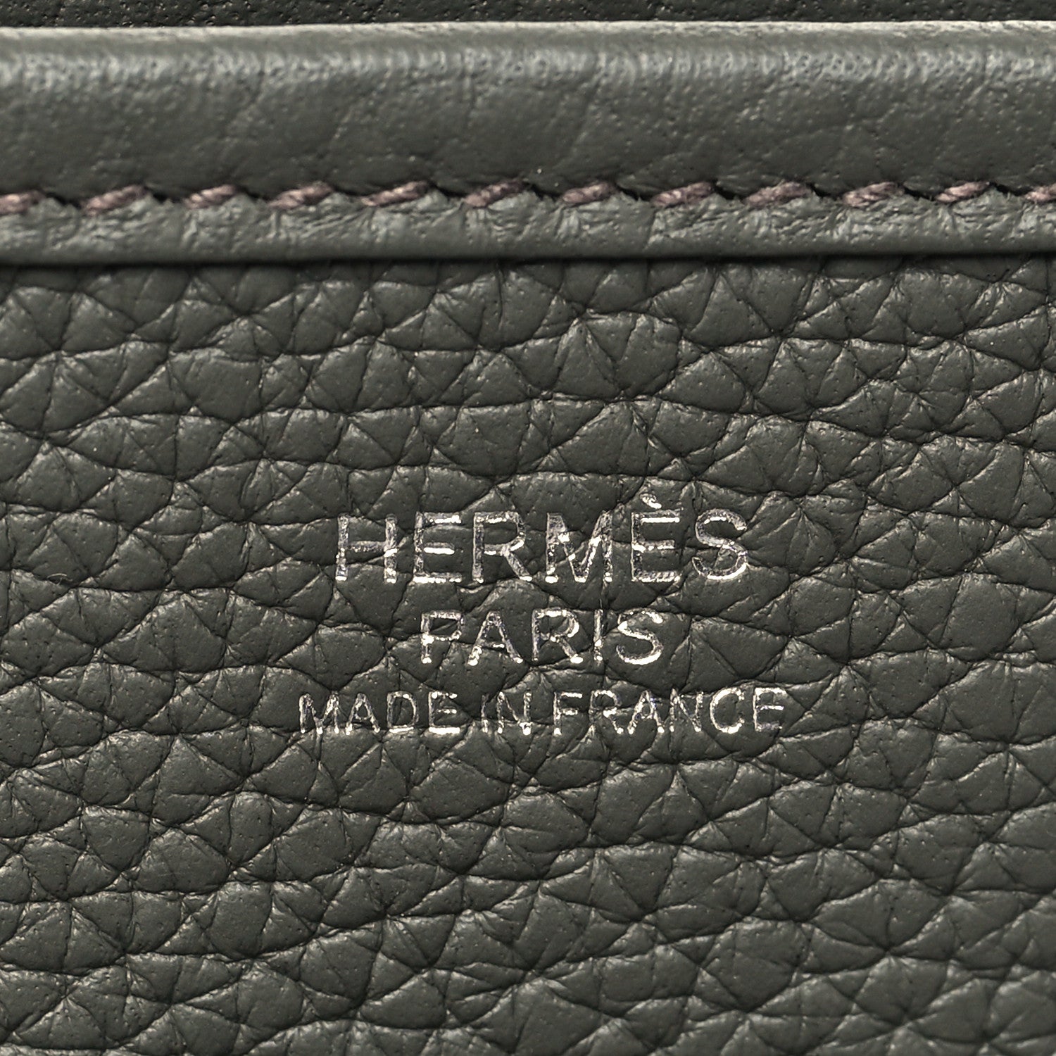 Hermes Taurillon Clemence Evelyne III PM Vert De Gris 6 of 10