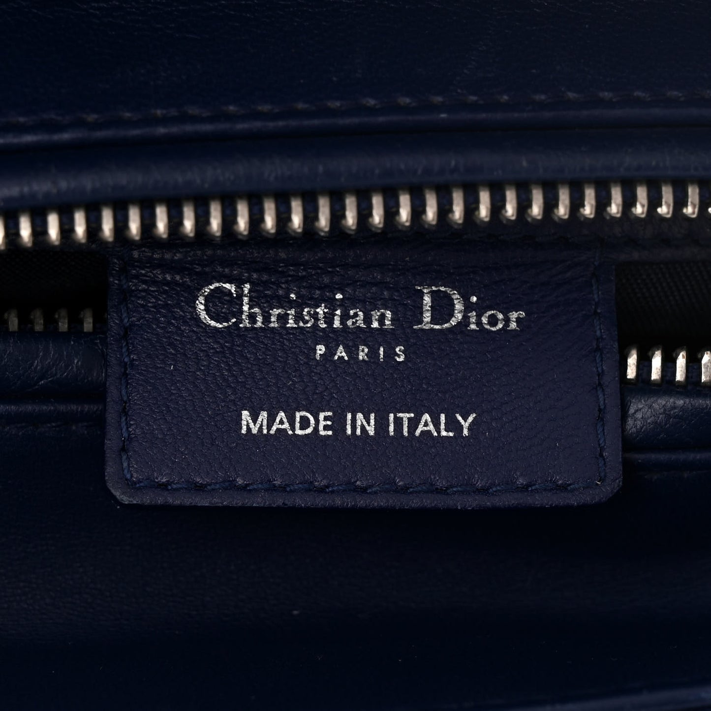 Lambskin Cannage Medium Lady Dior Blue