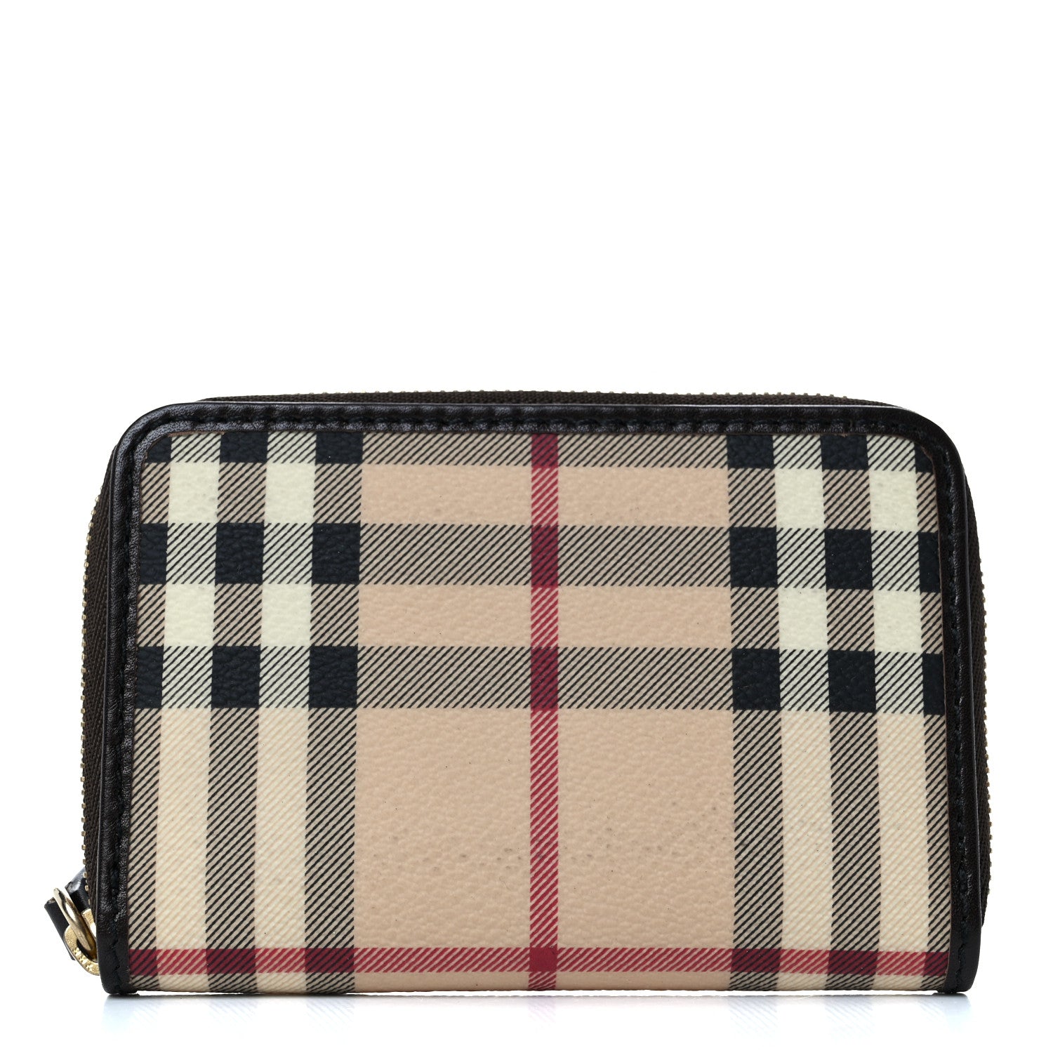 Burberry Nova Check Zippy Compact Wallet Black 1 of 10