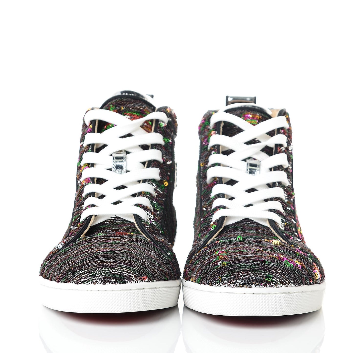 Womens Metallic Sequin Bip Bip Orlato Flat Sneakers 40 Multicolor