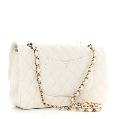Chanel Caviar Quilted Medium Double Flap White 3 of 8