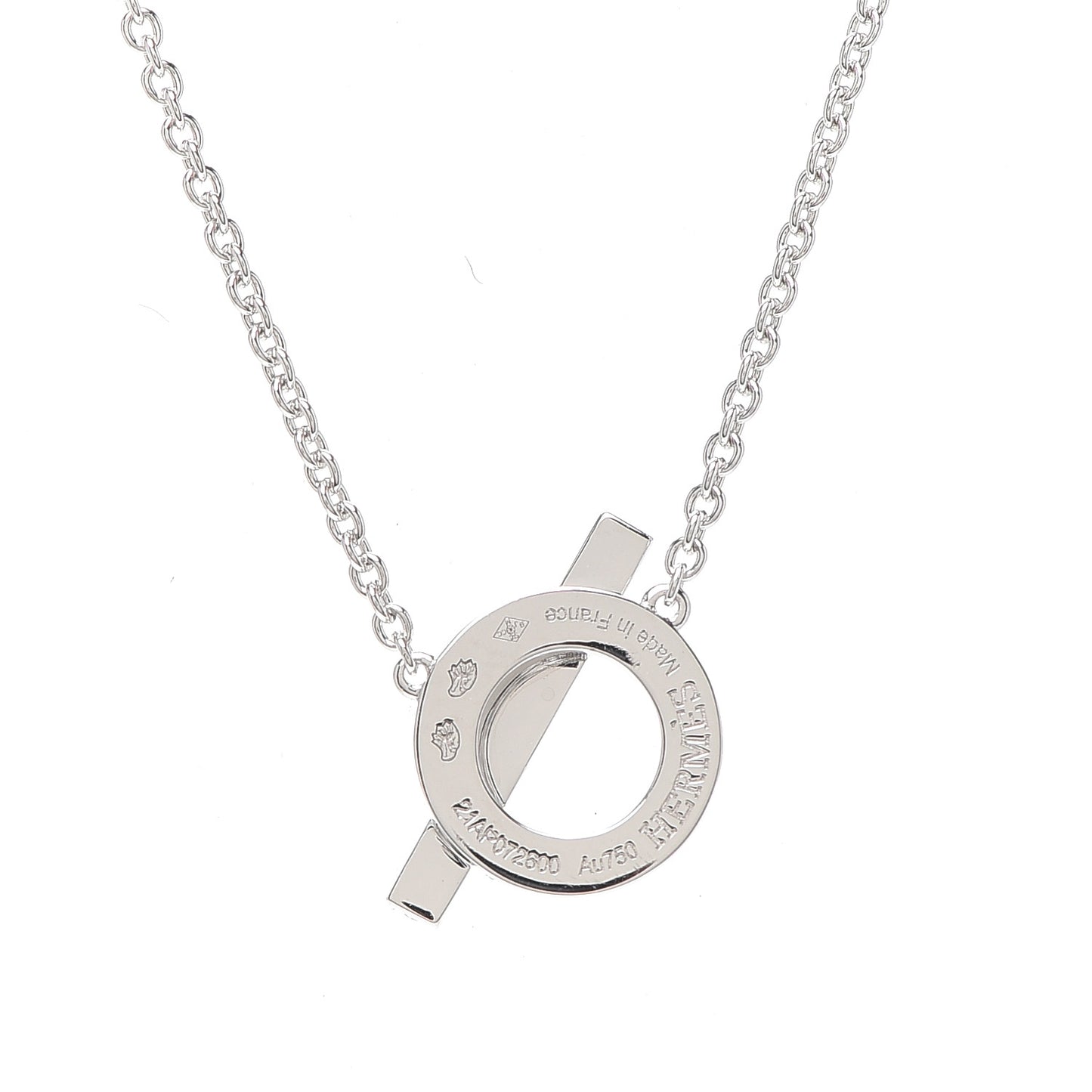 18K White Gold Diamond Finesse Pendant Necklace