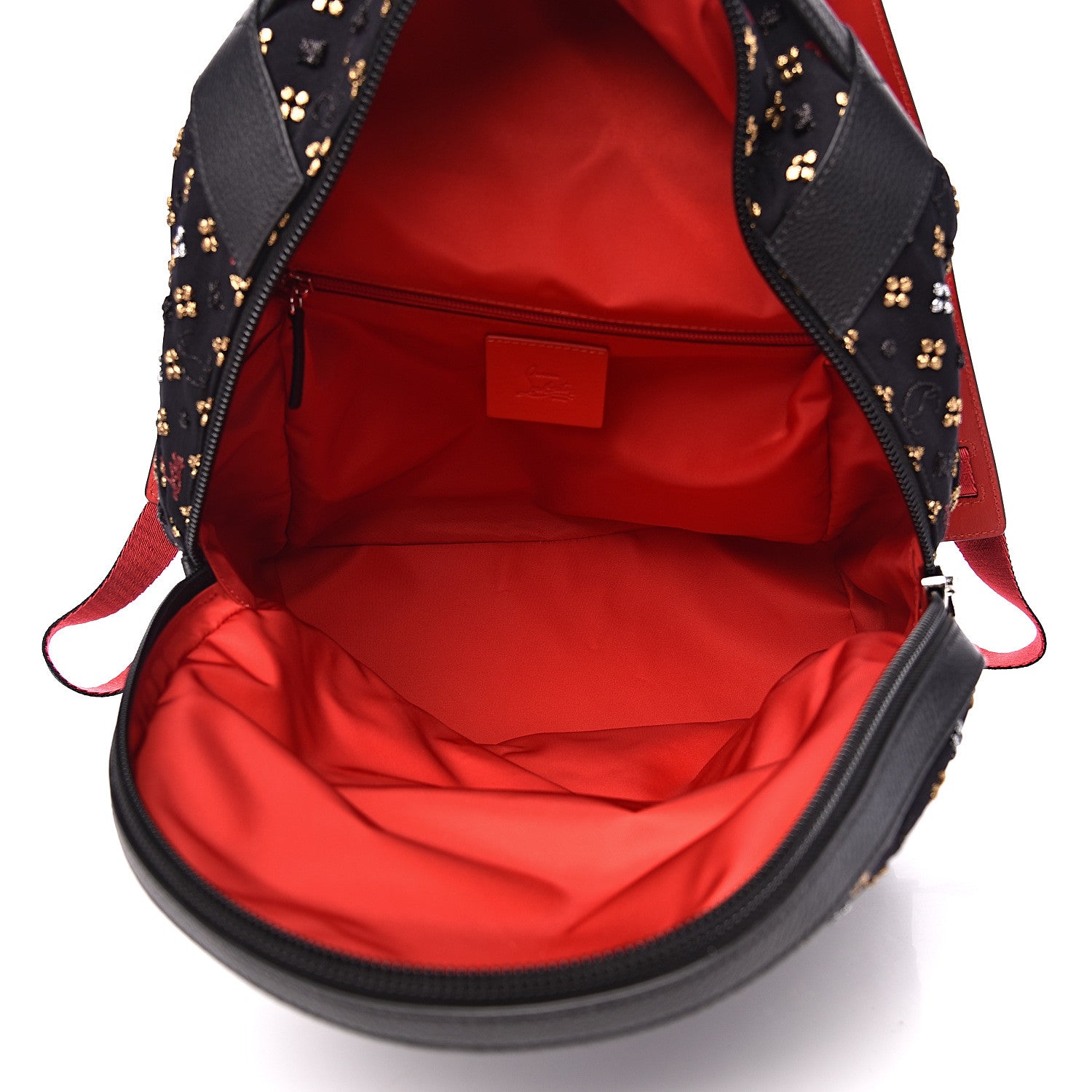 Christian Louboutin Jacquard Canvas Backloubi Backpack Black 4 of 12