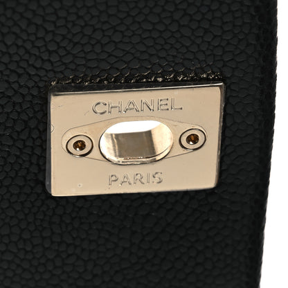 Chanel Shiny Caviar Quilted Medium Duma Pockets Drawstring Backpack Black 11 of 13