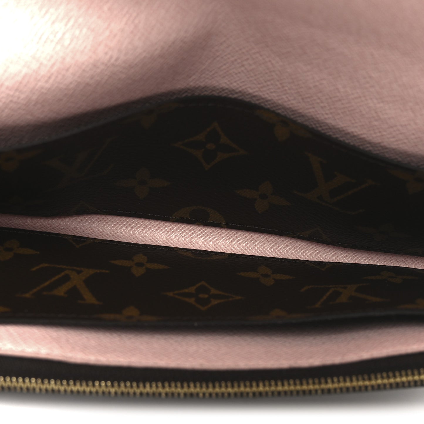 Monogram Emilie Wallet Rose Ballerine