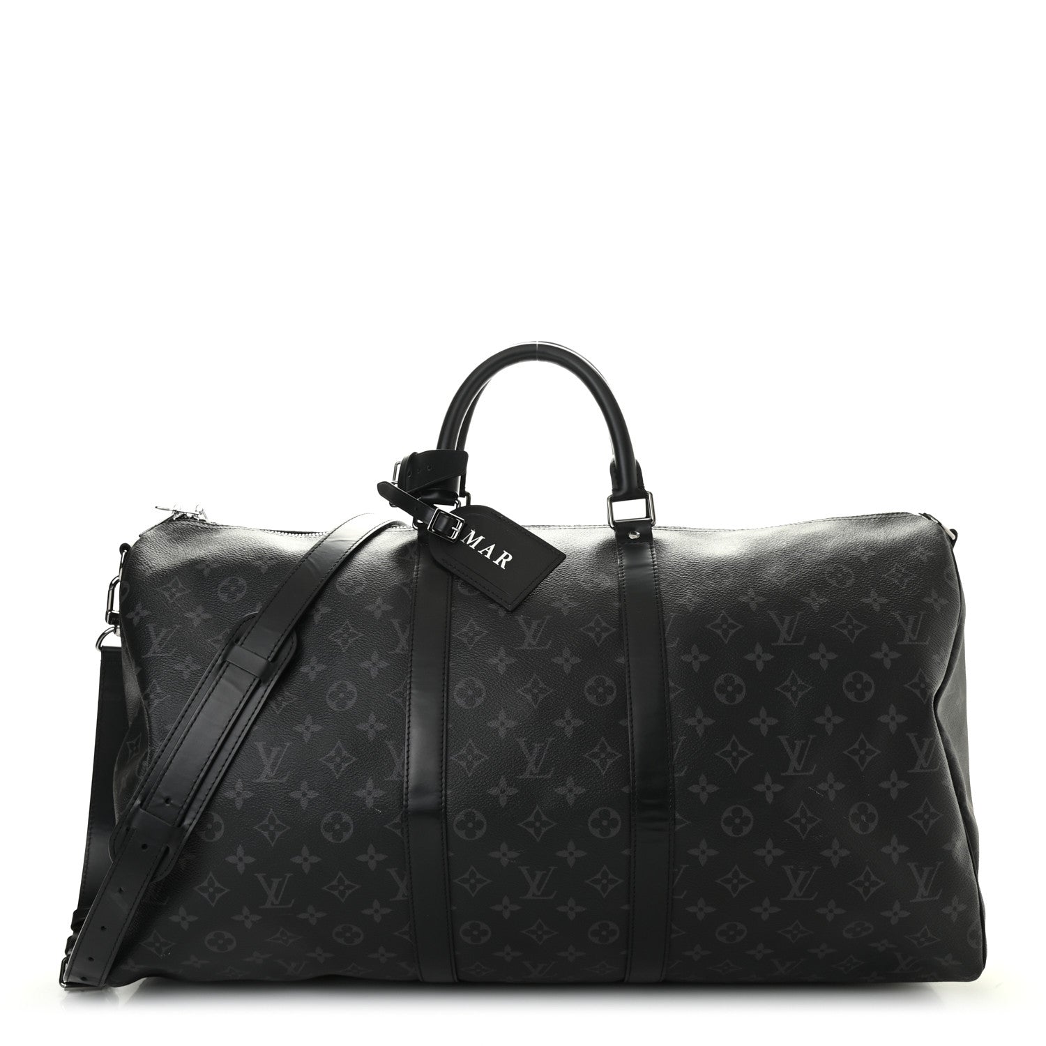 Louis Vuitton Monogram Eclipse Keepall Bandouliere 55 1 of 15