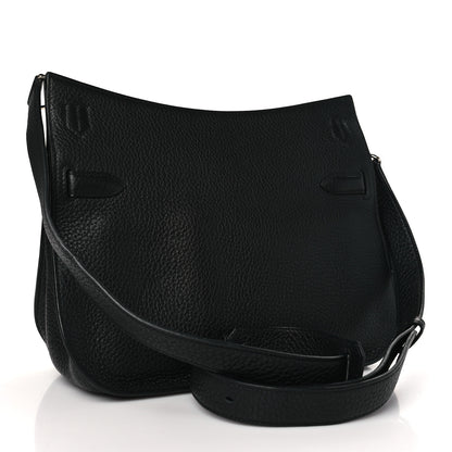 Hermes Taurillon Clemence Jypsiere 28 Black 3 of 10