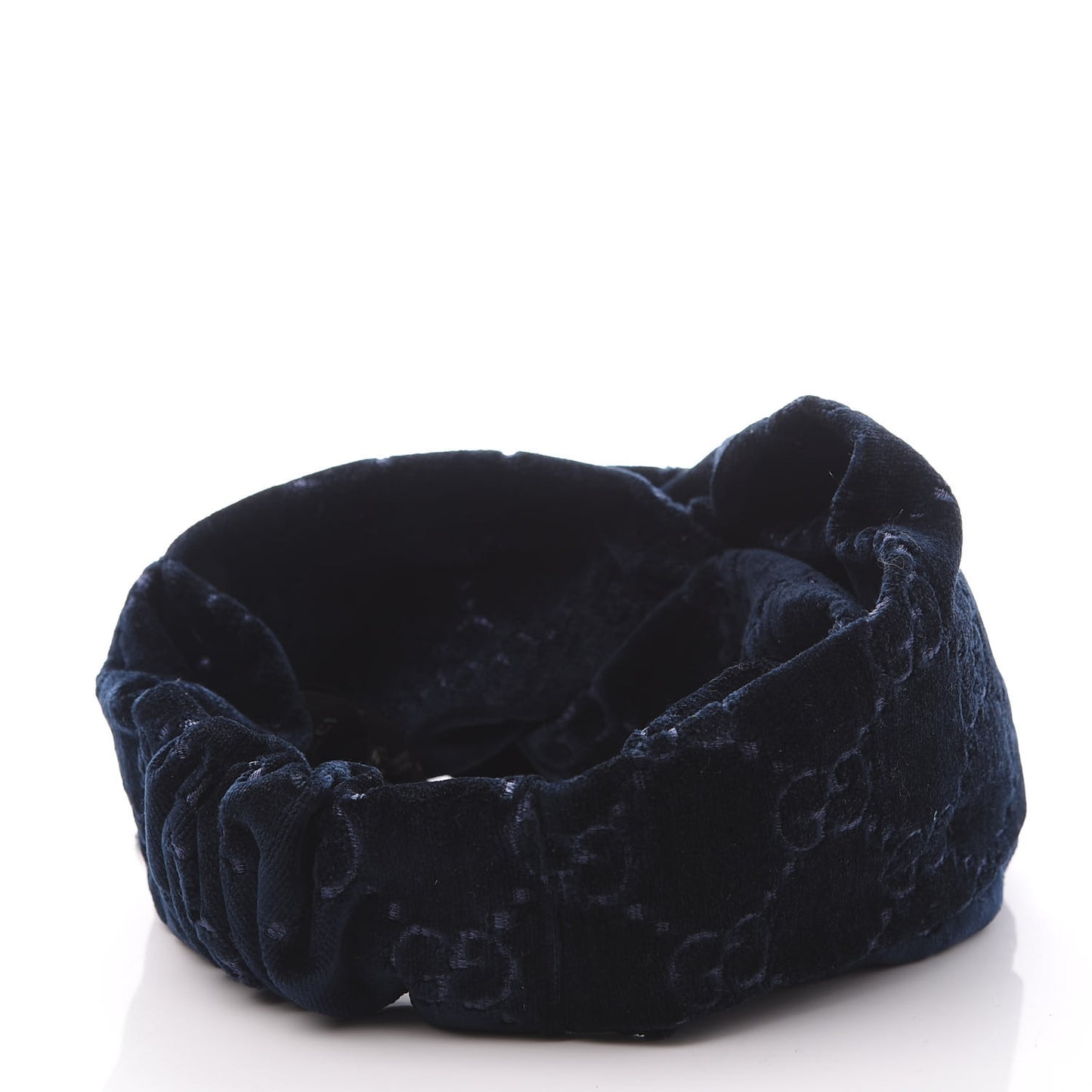 Velvet GG Monogram Headband Sapphire