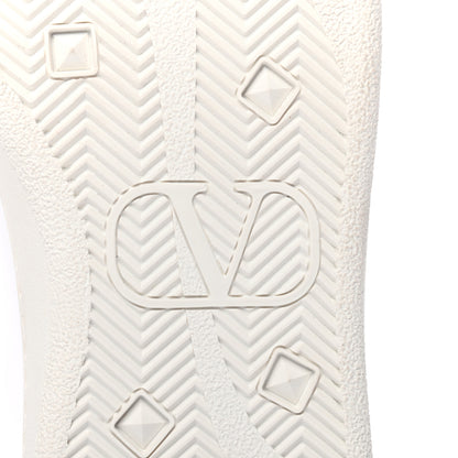 Valentino Garavani Calfskin Womens Backnet Sneakers 38 White Water Rose 6 of 9