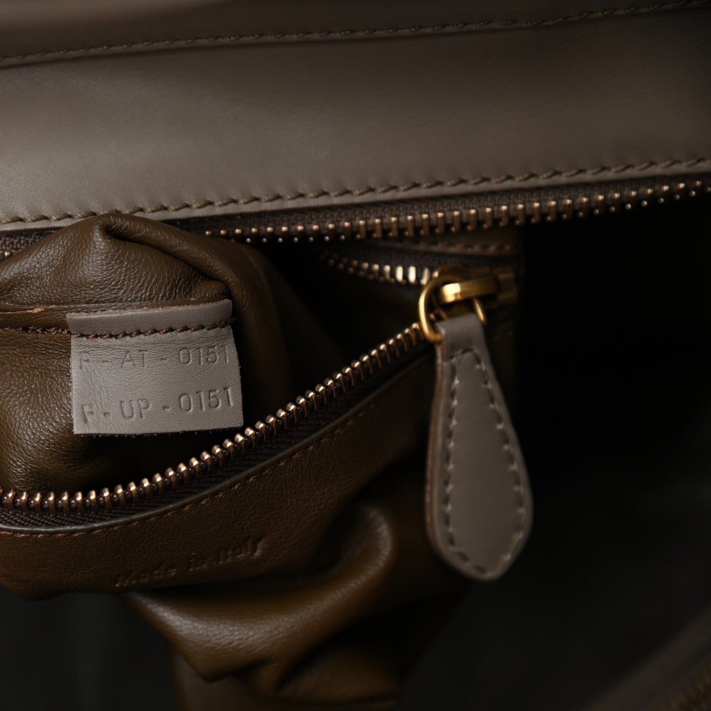 Smooth Calfskin Micro Luggage Khaki