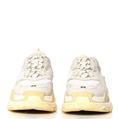 Balenciaga Fabric Mesh Womens Triple S Sneakers 39 White 2 of 8