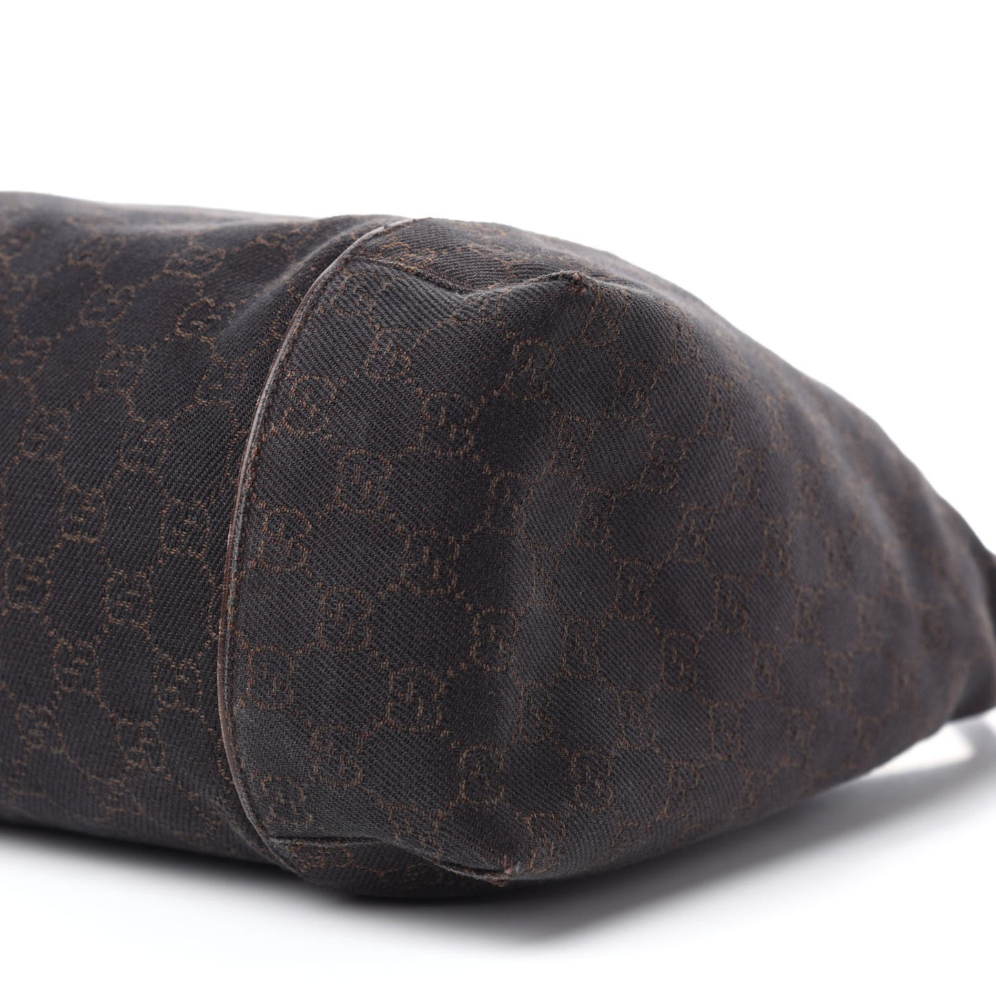 Canvas Monogram Shoulder Bag Brown