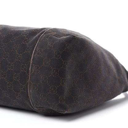 Gucci Canvas Monogram Shoulder Bag Brown 7 of 14