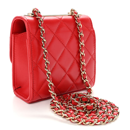 Chanel Lambskin Quilted Mini Trendy CC Chain Wallet Black 3 of 10
