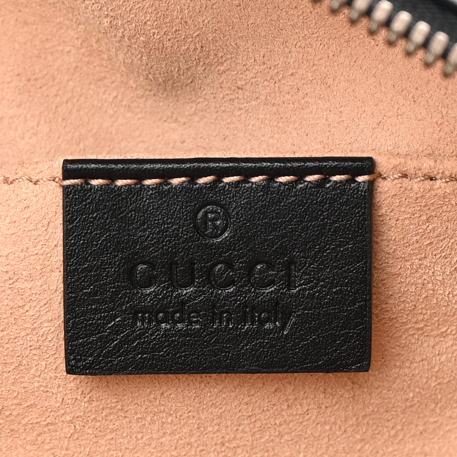 Gucci Calfskin Matelasse GG Marmont Belt Bag 85 34 Black 6 of 11