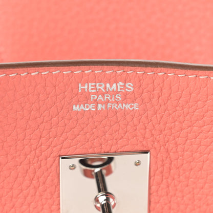 Hermes Taurillon Clemence Birkin 35 Crevette 5 of 9