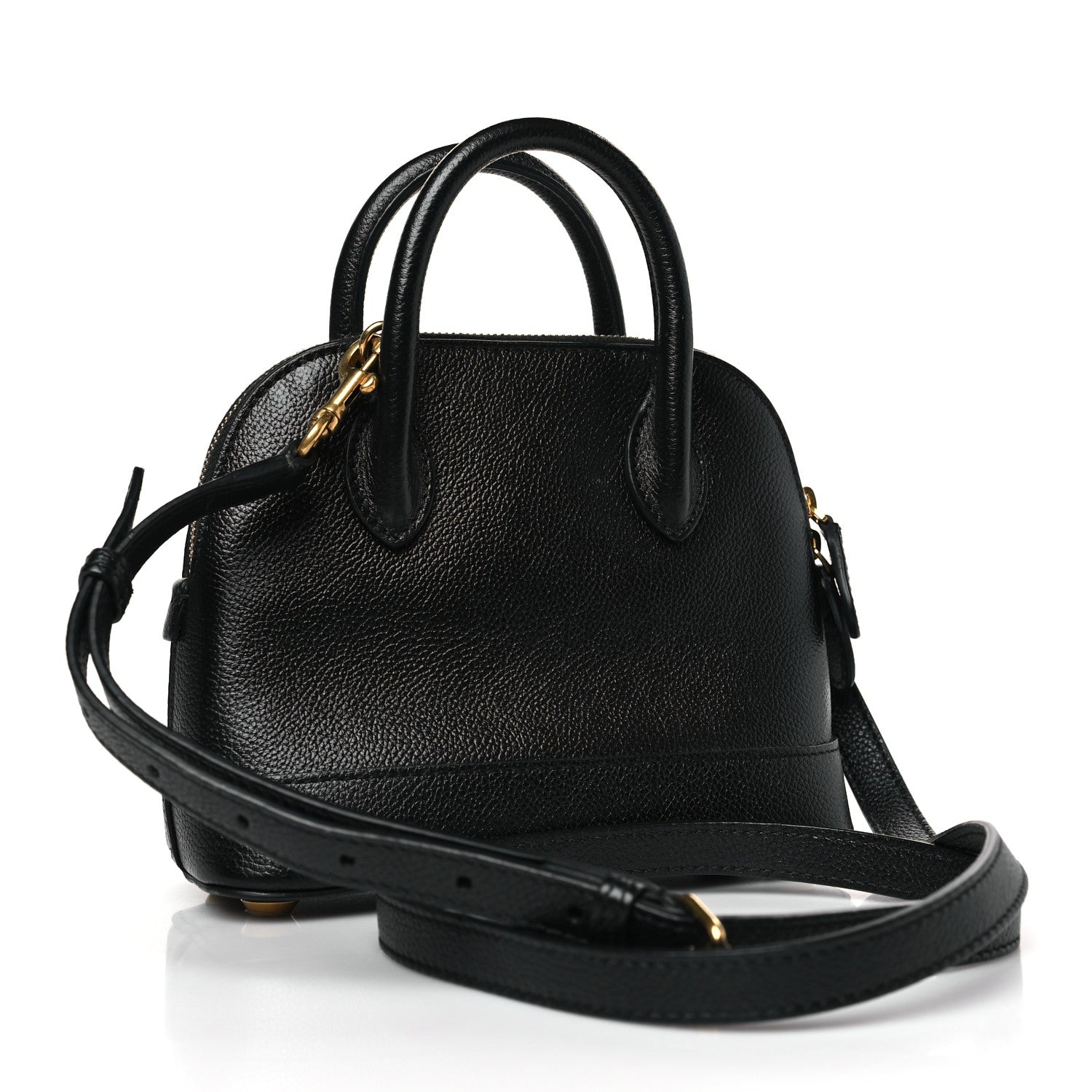Balenciaga Grained Calfskin XXS Ville Top Handle Bag Black 3 of 9