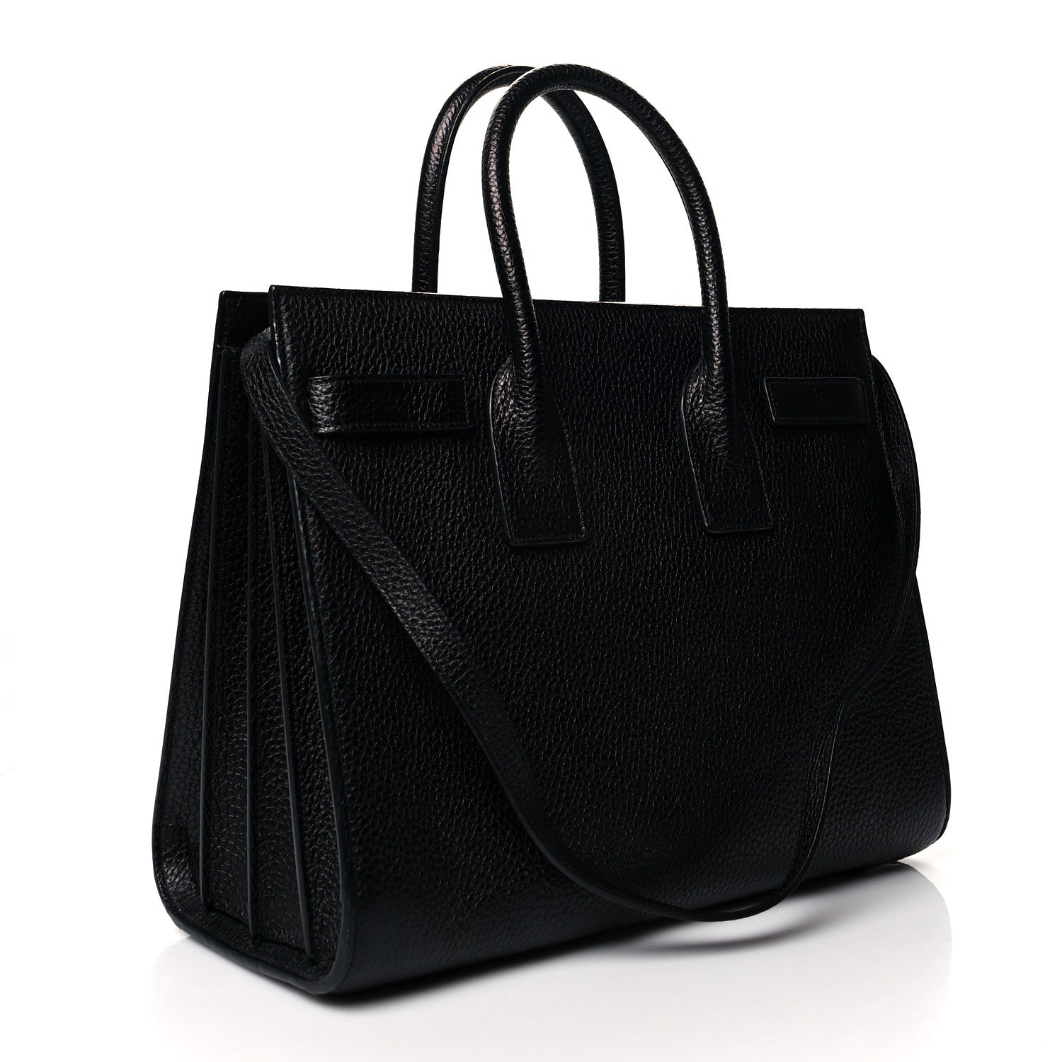 Saint Laurent Grained Calfskin Small Sac De Jour Black 3 of 10