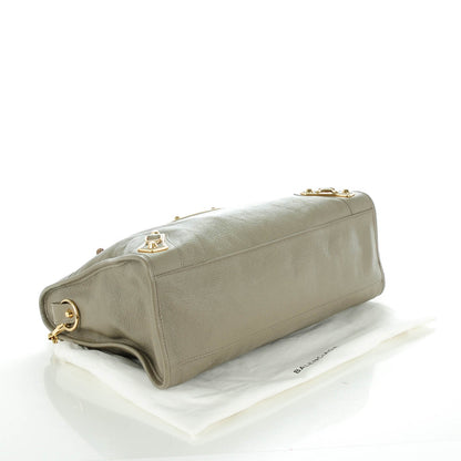 Balenciaga Chevre Gold Metallic Edge Hardware City Gris Taupe 3 of 7