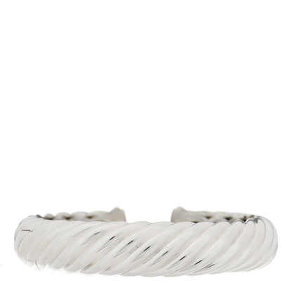 David Yurman Sterling Silver 18K Yellow Gold 15mm Waverly Bracelet 2 of 4
