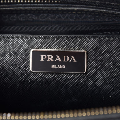 Prada Saffiano Medium Galleria Double Zip Tote Black 8 of 23