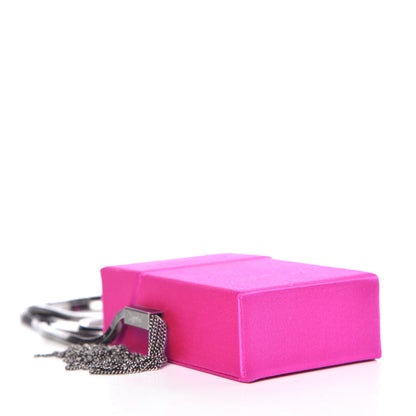 Saint Laurent Satin Smoking Box Crossbody Bag Pink 4 of 9