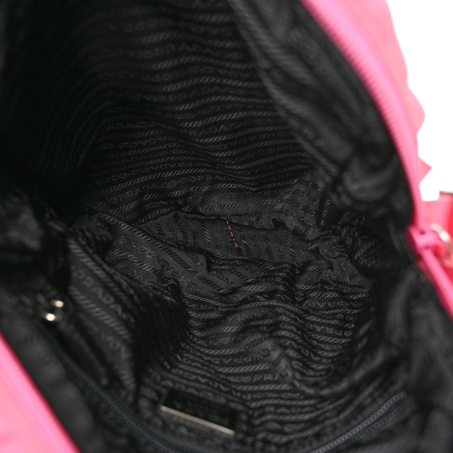 Prada Nylon Messenger Bag Fuxia 8 of 23