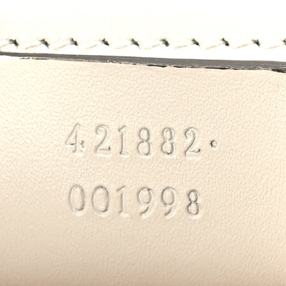 Gucci Calfskin Web Medium Sylvie Top Handle Bag White 7 of 10