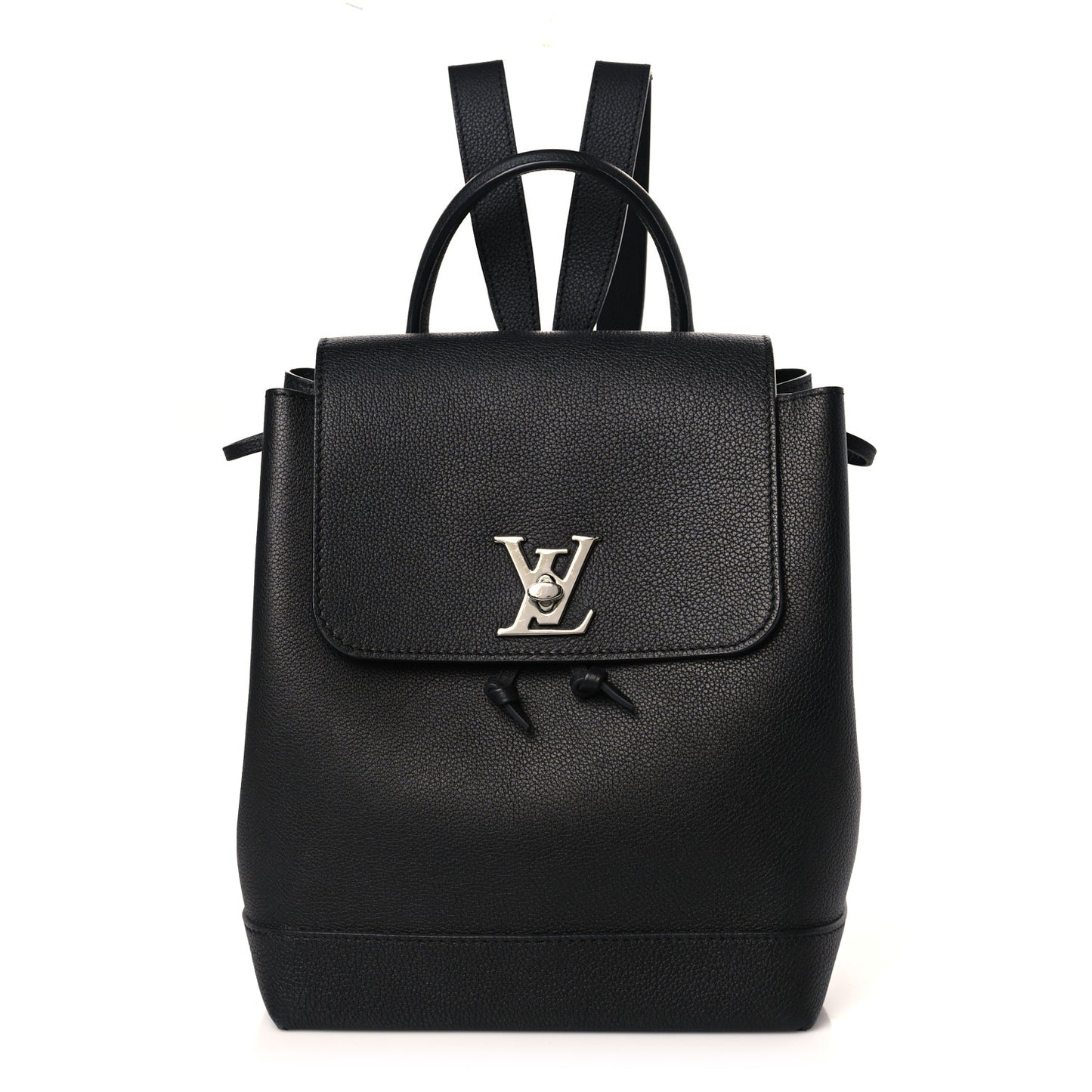 Calfskin Lockme Backpack Black