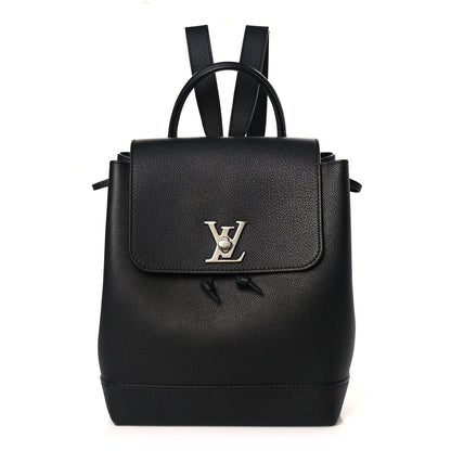 Louis Vuitton Calfskin Lockme Backpack Black 1 of 8
