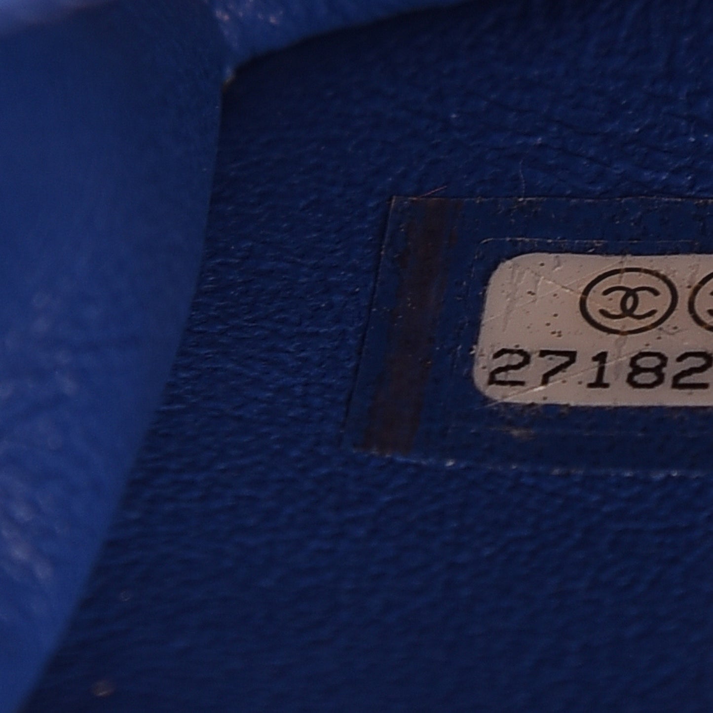 Lambskin Quilted Mini Rectangular Flap Blue